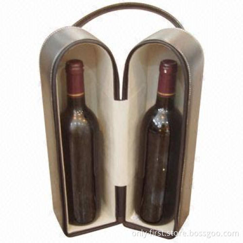 Leather Wine Gift Box, Customized Designs are Welcome